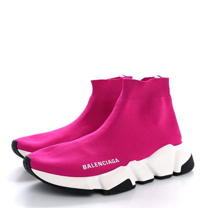 Balenciaga Neoprene Knit Womens Speed Sneakers 36 Rose Fuchsia 4 of 11