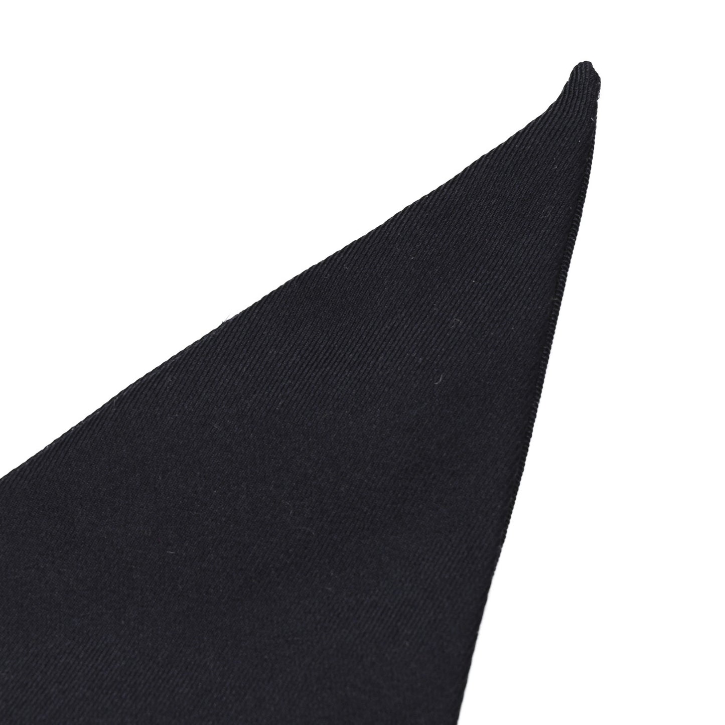 Silk Polyester CC Bandeau Scarf Navy Blue