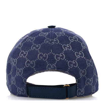 Gucci Monogram New GG Baseball Hat S Blue Grey 6 of 10