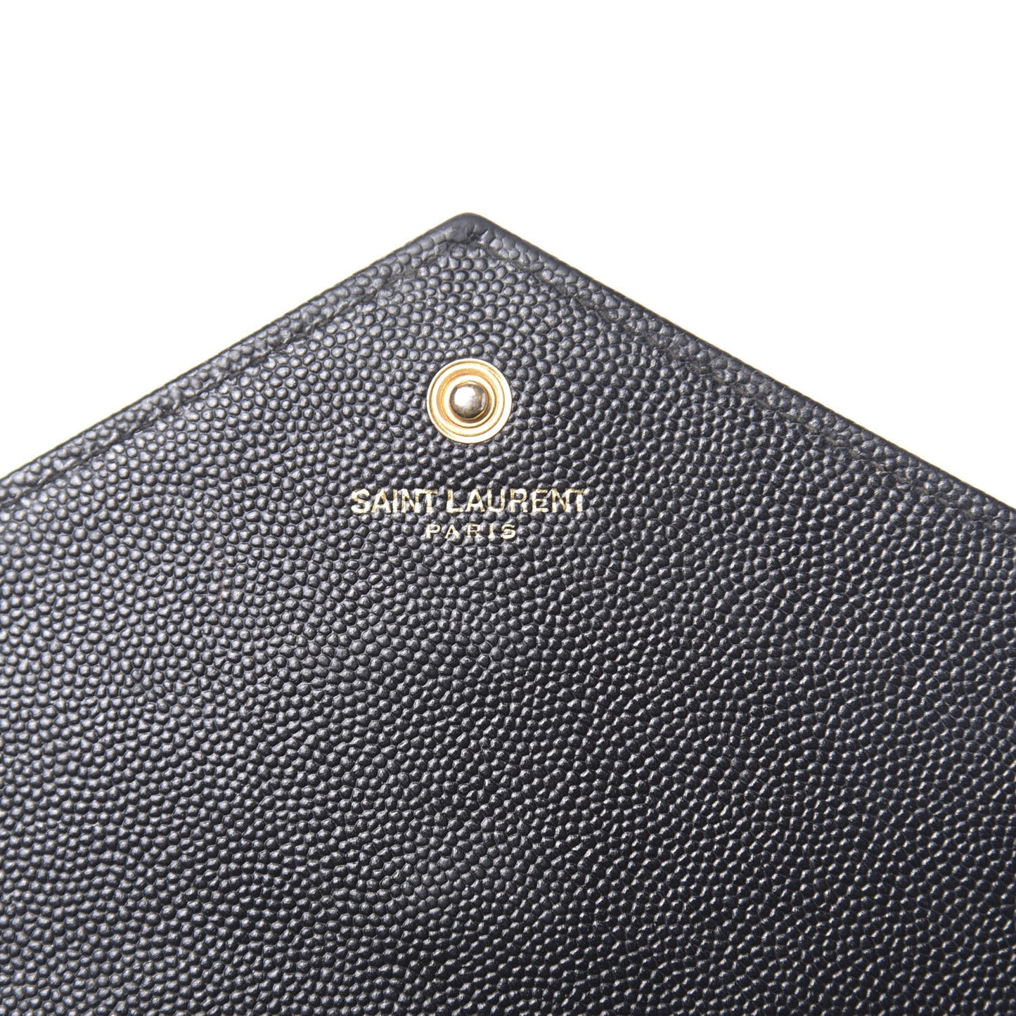 Grain De Poudre Matelasse Chevron Monogram Chain Wallet Black