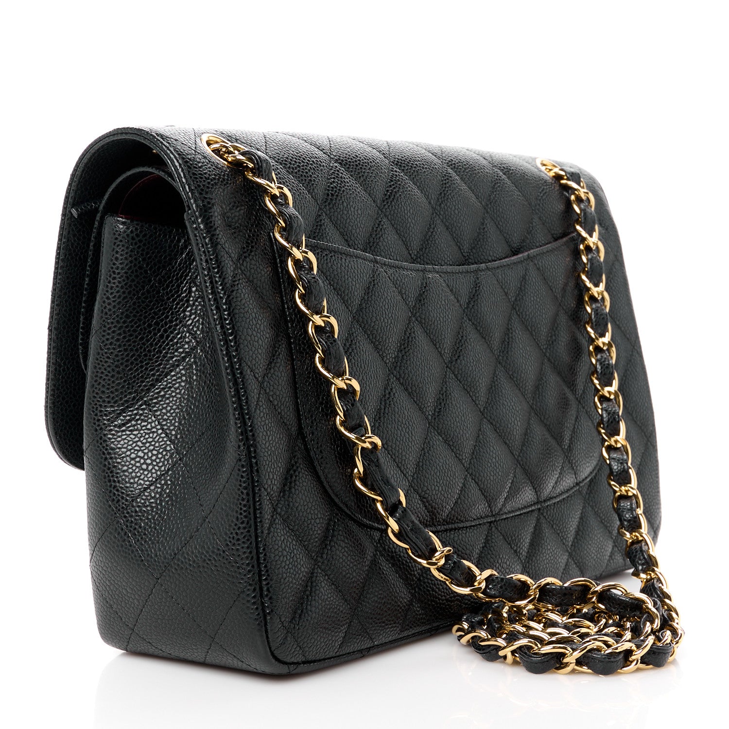 Chanel Caviar Quilted Jumbo Double Flap Black 3 of 14