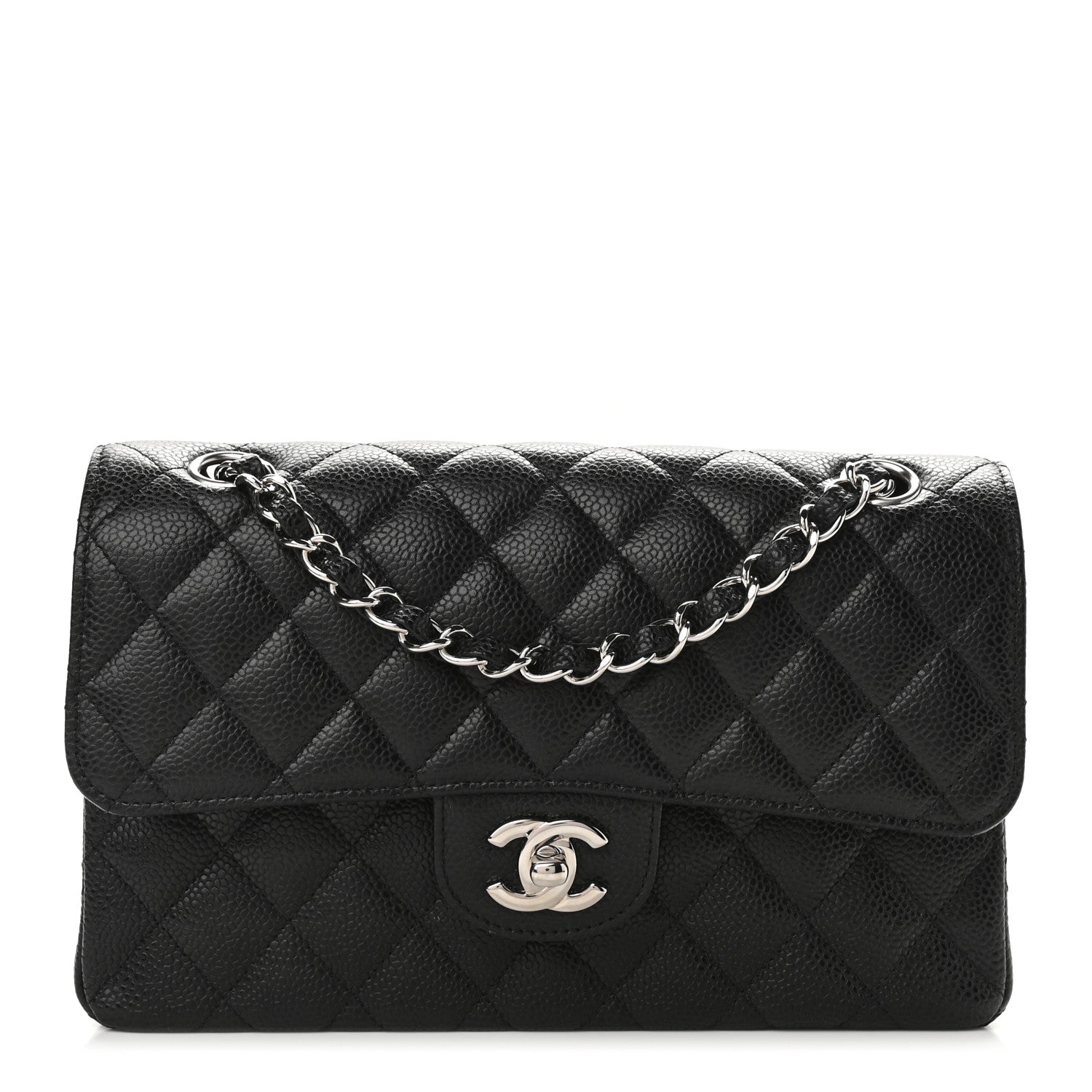 Chanel Caviar Quilted Small Double Flap Black 1 of 8
