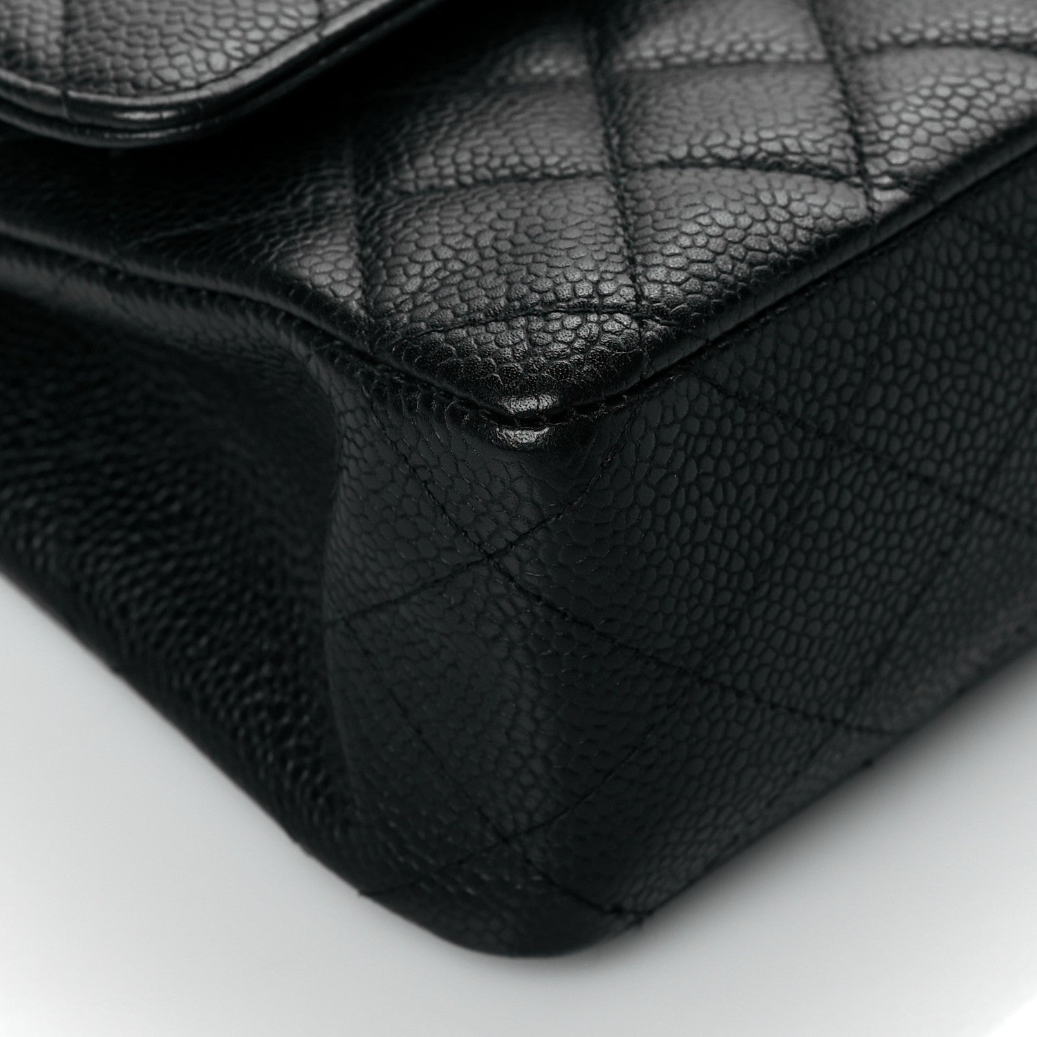 Chanel Caviar Quilted Medium Double Flap Black 8 of 9