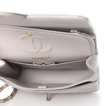 Chanel Caviar Quilted Small Double Flap Grey 5 of 11