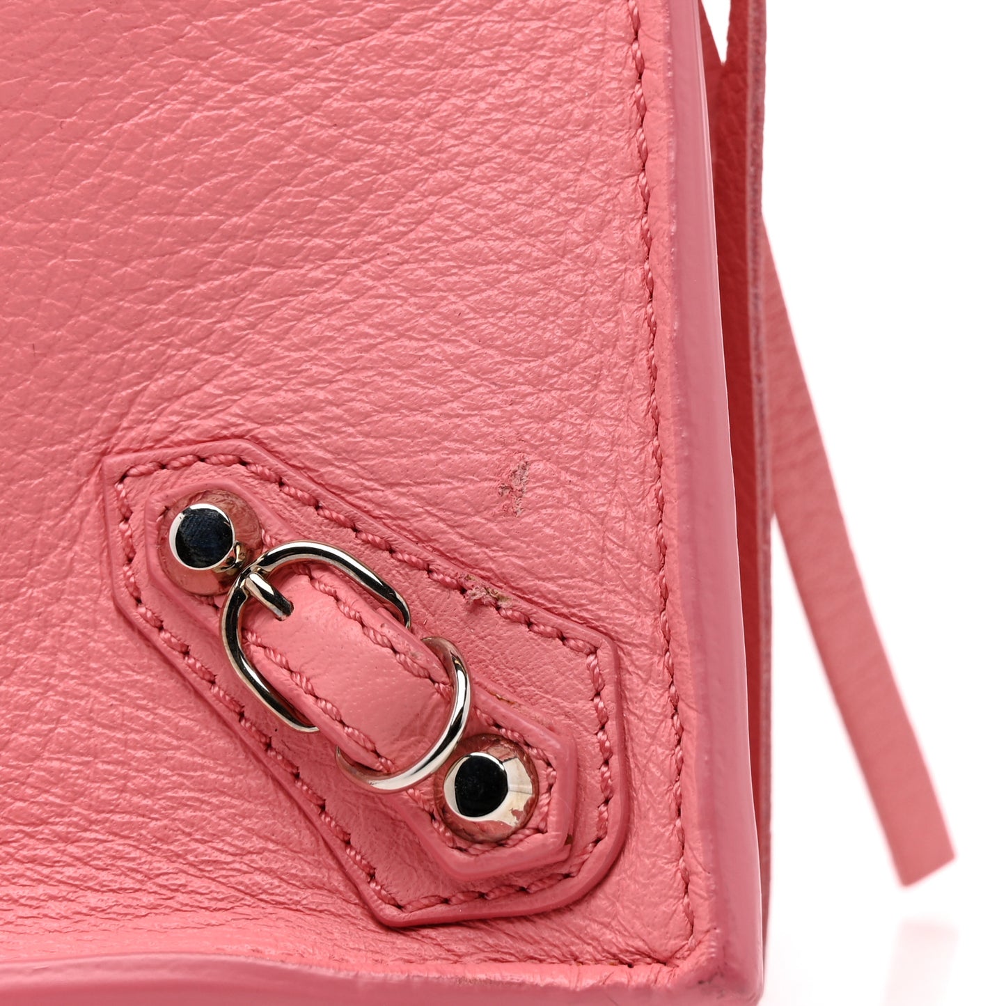 Veau Souple Papier Sight Clutch Rose Flamingo