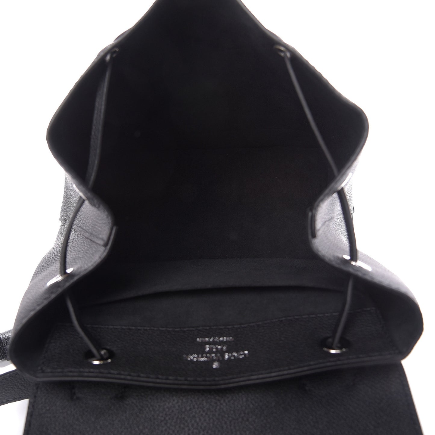 Calfskin Lockme Backpack Black