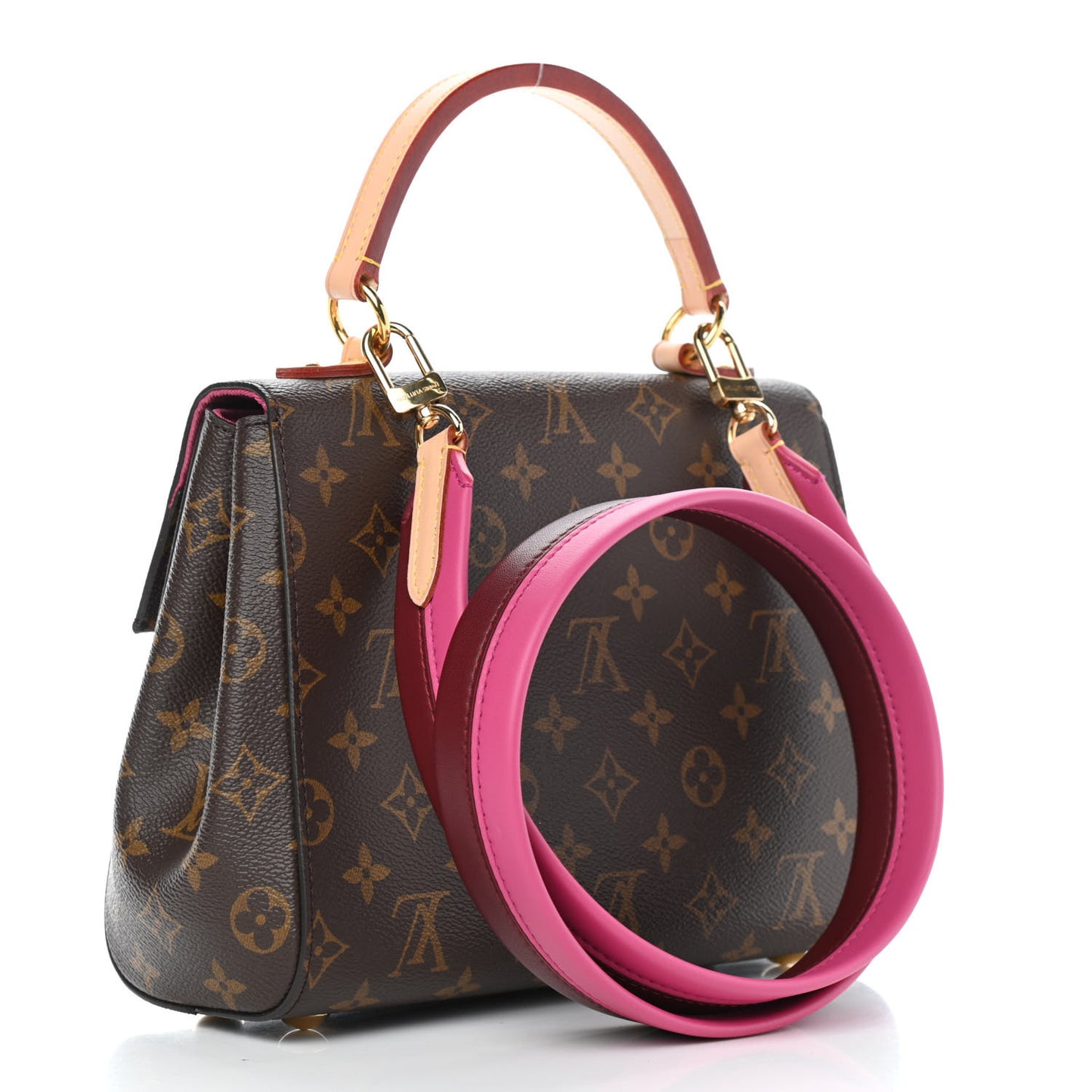 Monogram Cluny BB Bordeaux Fuchsia