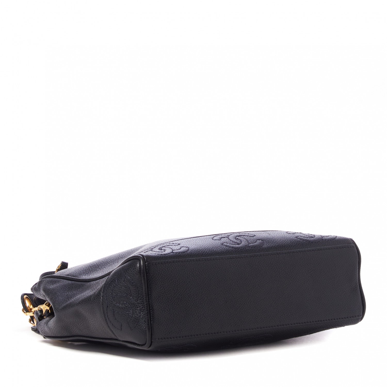 Chanel Caviar CC Shoulder Bag Navy Blue 3 of 8