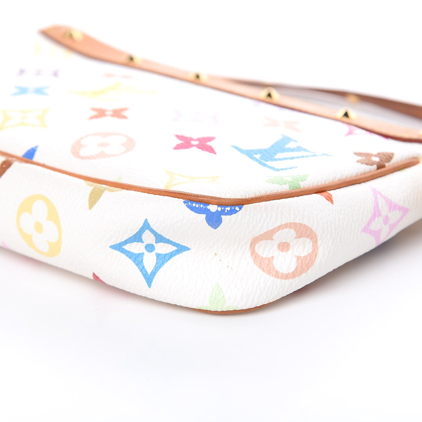Monogram Multicolor Pochette Accessories White