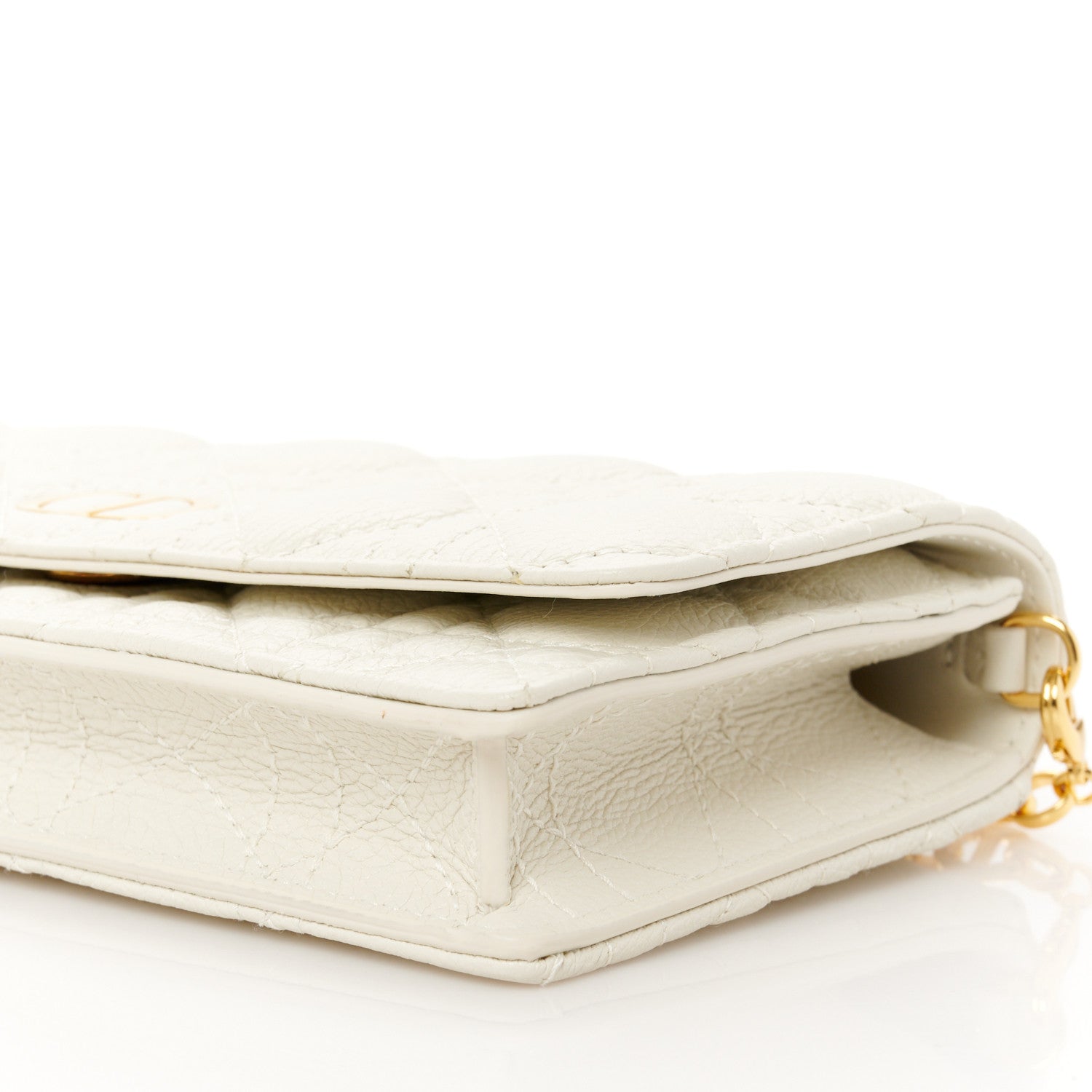 Christian Dior Supple Calfskin Caro Pouch with Chain Latte 9 of 11