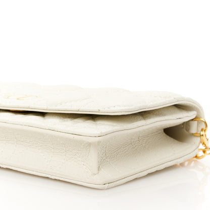 Christian Dior Supple Calfskin Caro Pouch with Chain Latte 9 of 11