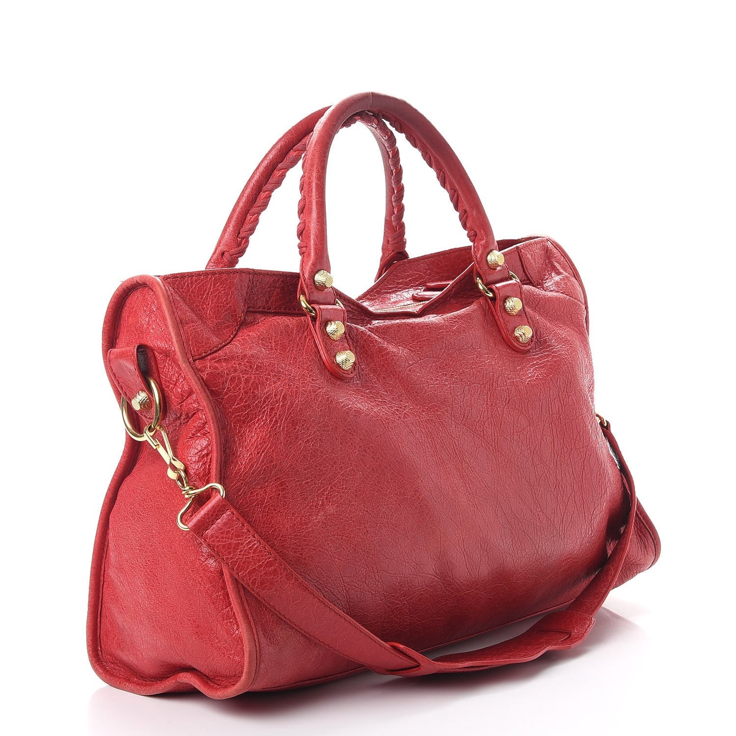 Agneau Giant 12 Gold Hardware City Rouge Cardinal