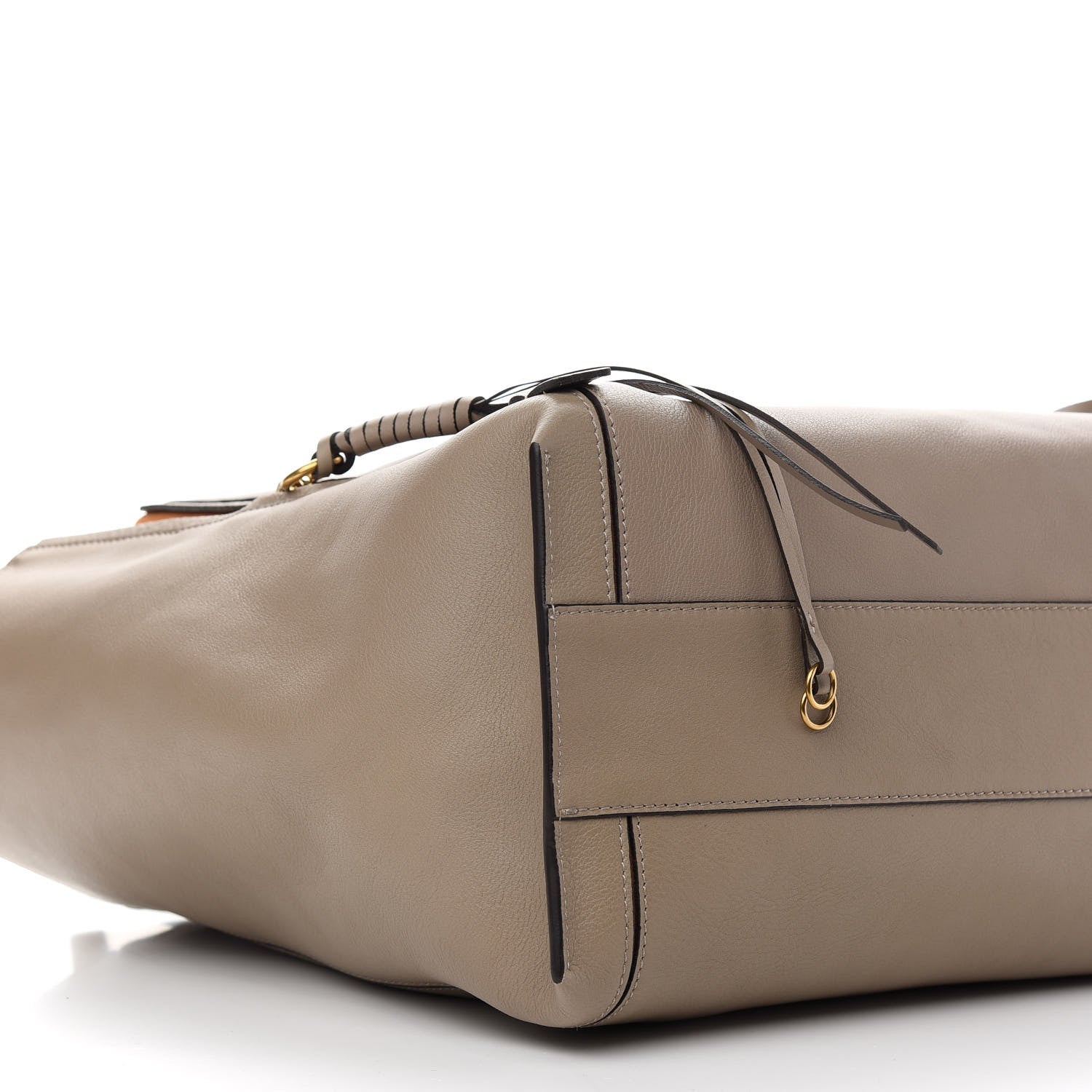 Chloe Smooth Calfskin Medium Milo Shopping Tote Motty Grey 7 of 8
