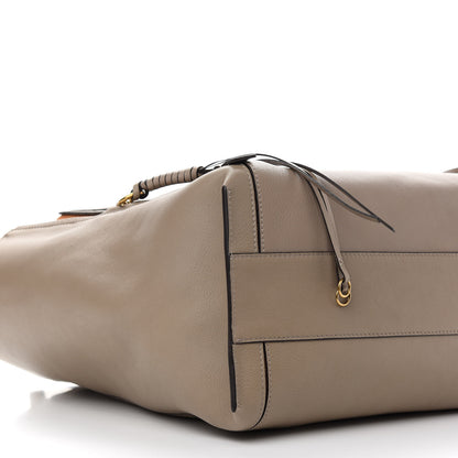 Chloe Smooth Calfskin Medium Milo Shopping Tote Motty Grey 7 of 8