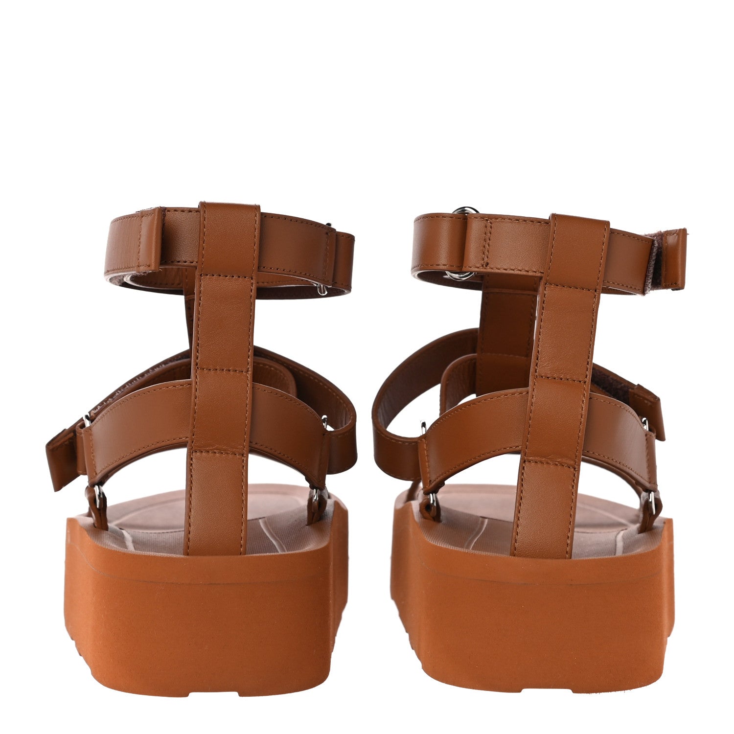 Hermes Calfskin Womens Enid Sandals 38 Naturel 6 of 13