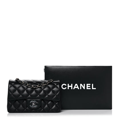 Chanel Lambskin Quilted Mini Rectangular Flap Black 15 of 15