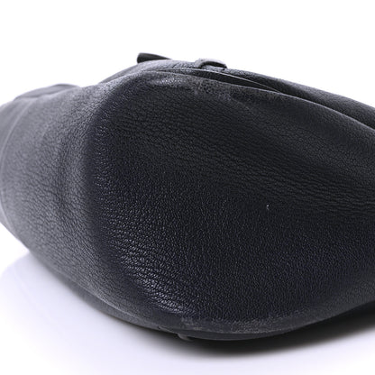 Chloe Grained Lambskin Calfskin Medium Lexa Shoulder Bag Navy 9 of 9