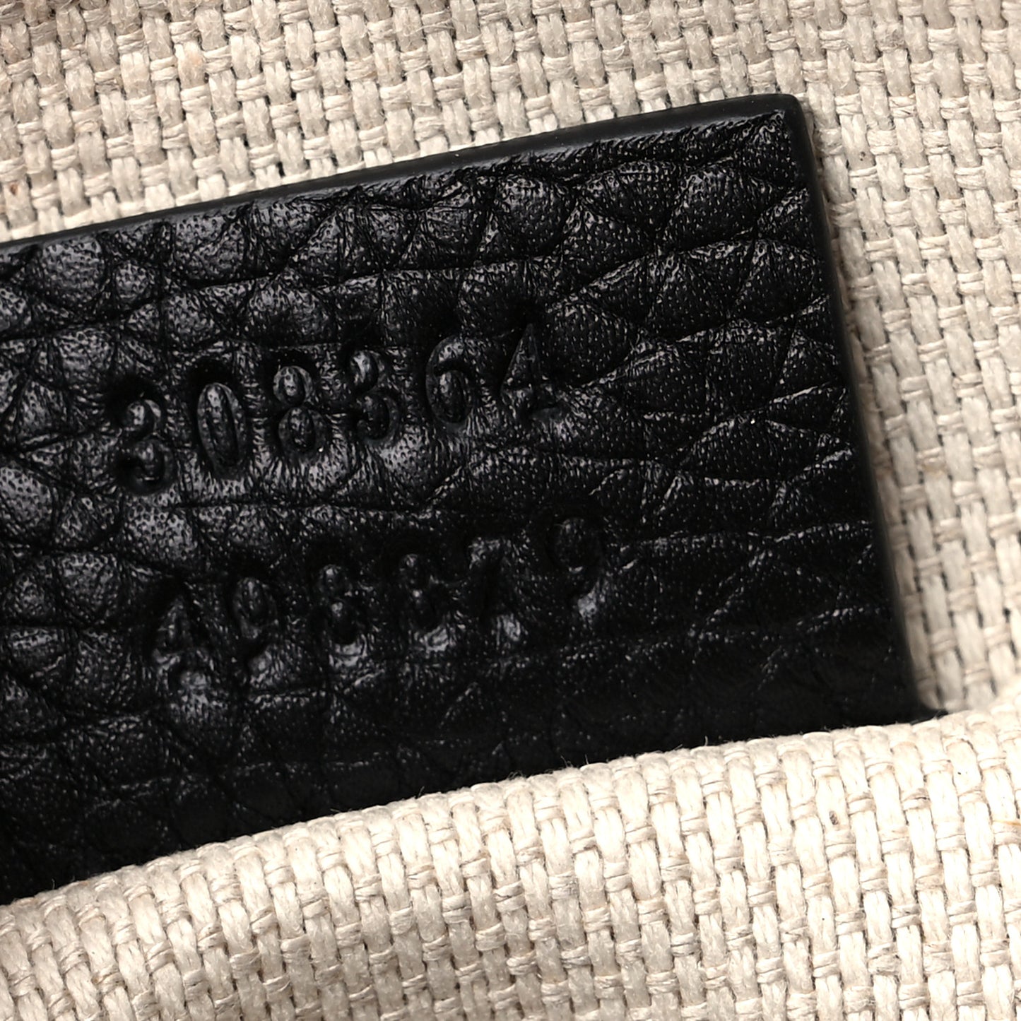 Pebbled Calfskin Small Soho Disco Bag Black