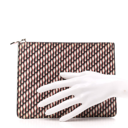 Christian Louboutin Saffiano Printed Zip Pouch Multicolor 2 of 7