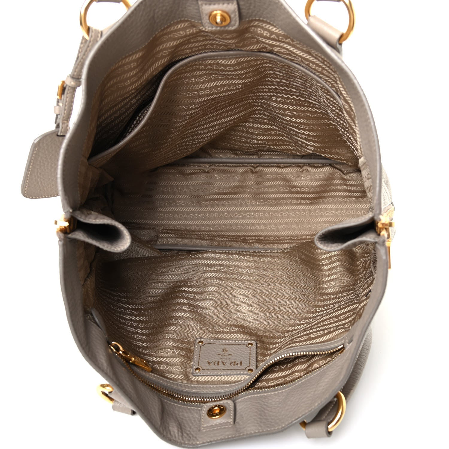 Prada Vitello Daino Tote Pomice 4 of 4