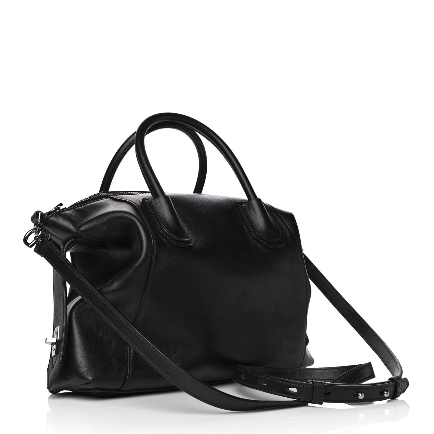 Smooth Calfskin Small Soft Antigona Black