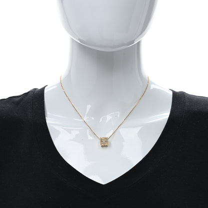 Van Cleef & Arpels 18K Yellow Gold Diamond Small Perlee Clovers Pendant Necklace 3 of 4