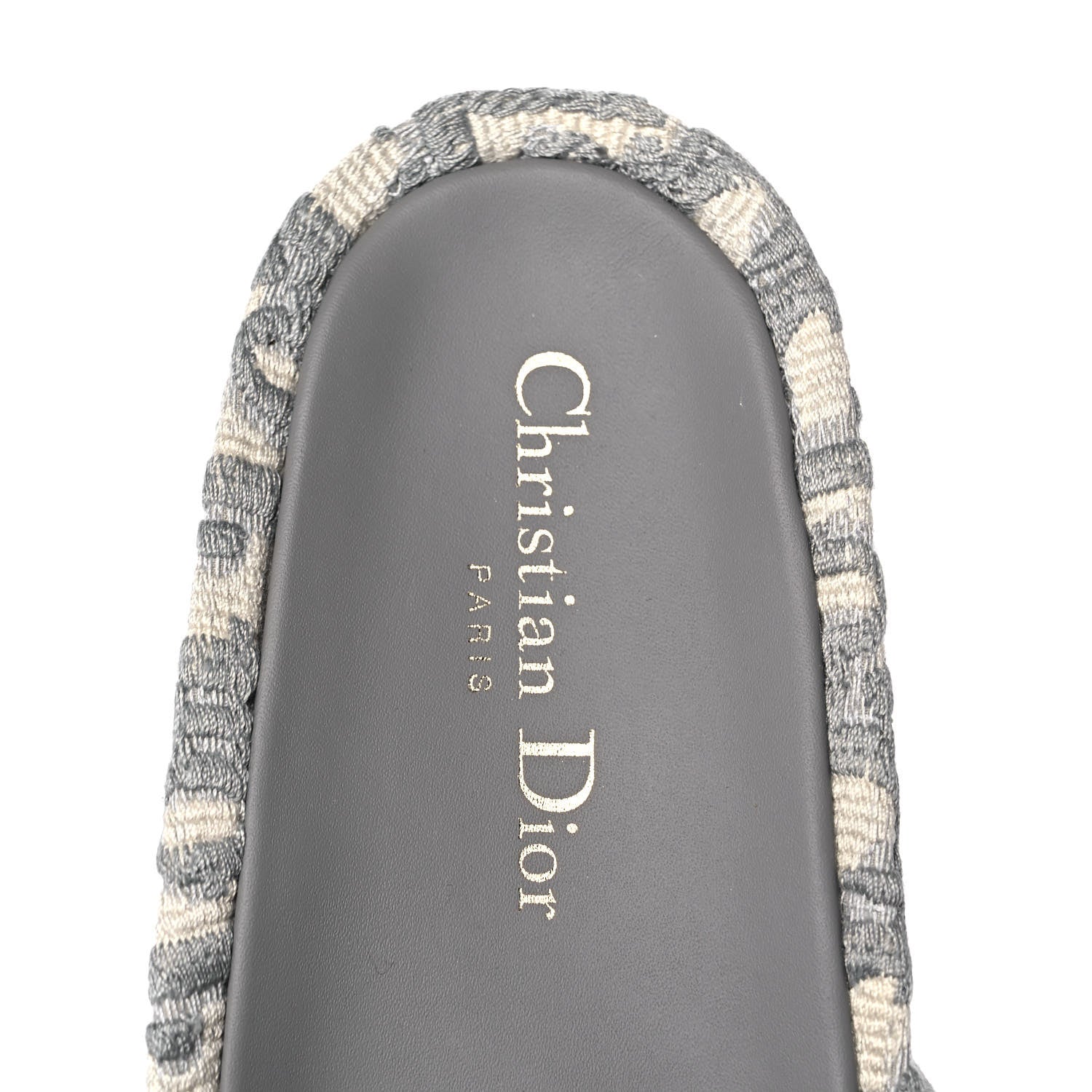 Christian Dior Oblique D-Way Platform Sandals 38 Grey Stone 7 of 8