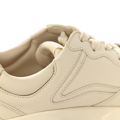 Gucci Calfskin Logo Womens Rhyton Sneakers 35.5 Ivory 10 of 11