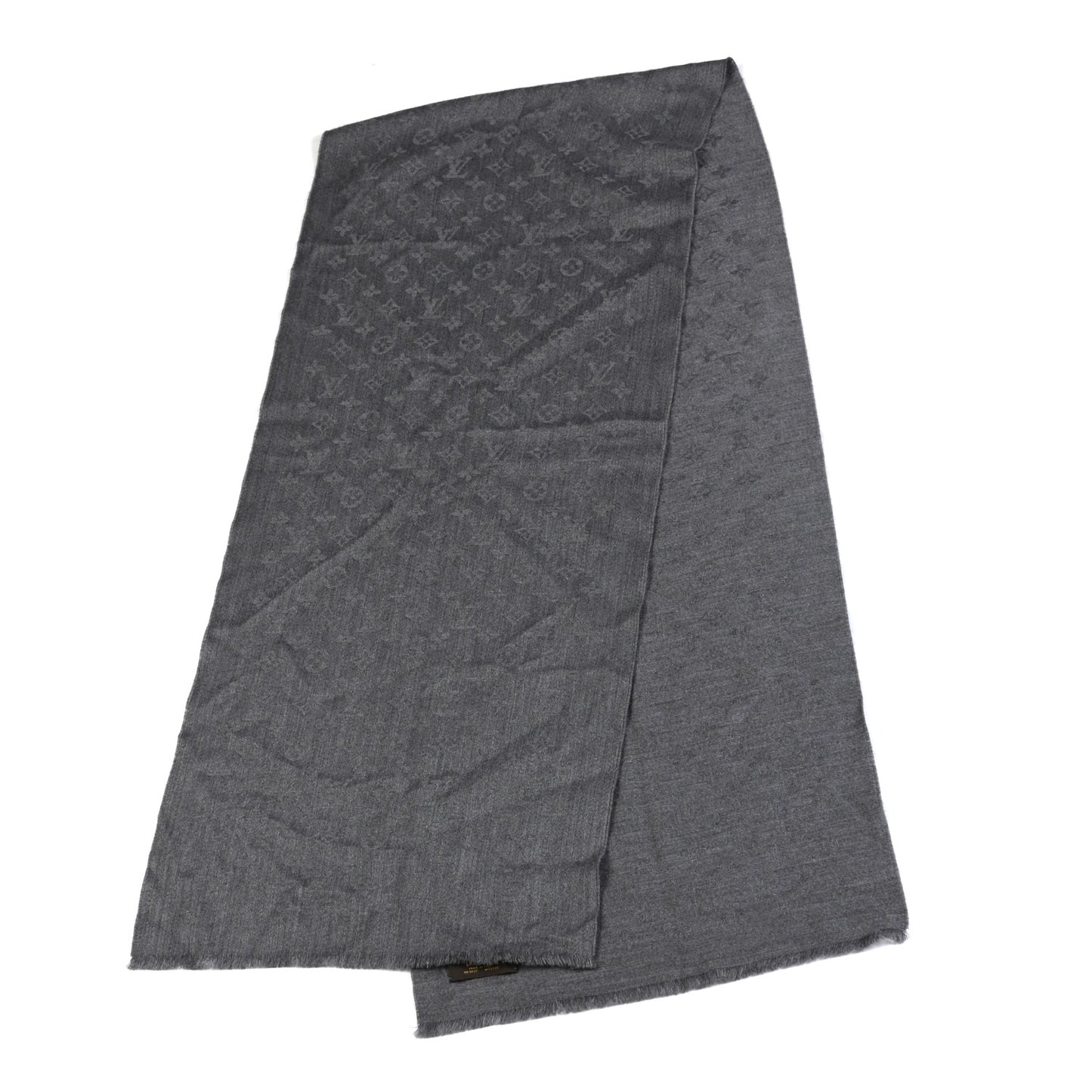 Cashmere Muffler Scarf Grey