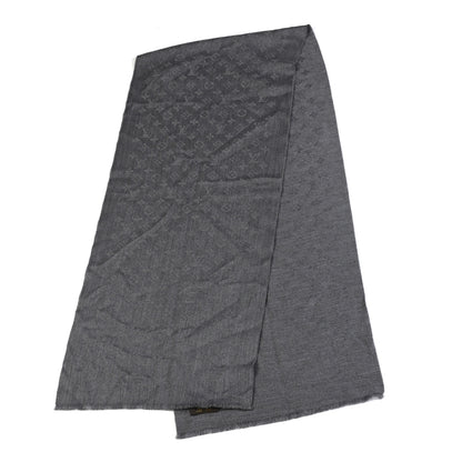 Louis Vuitton Cashmere Muffler Scarf Grey 3 of 3