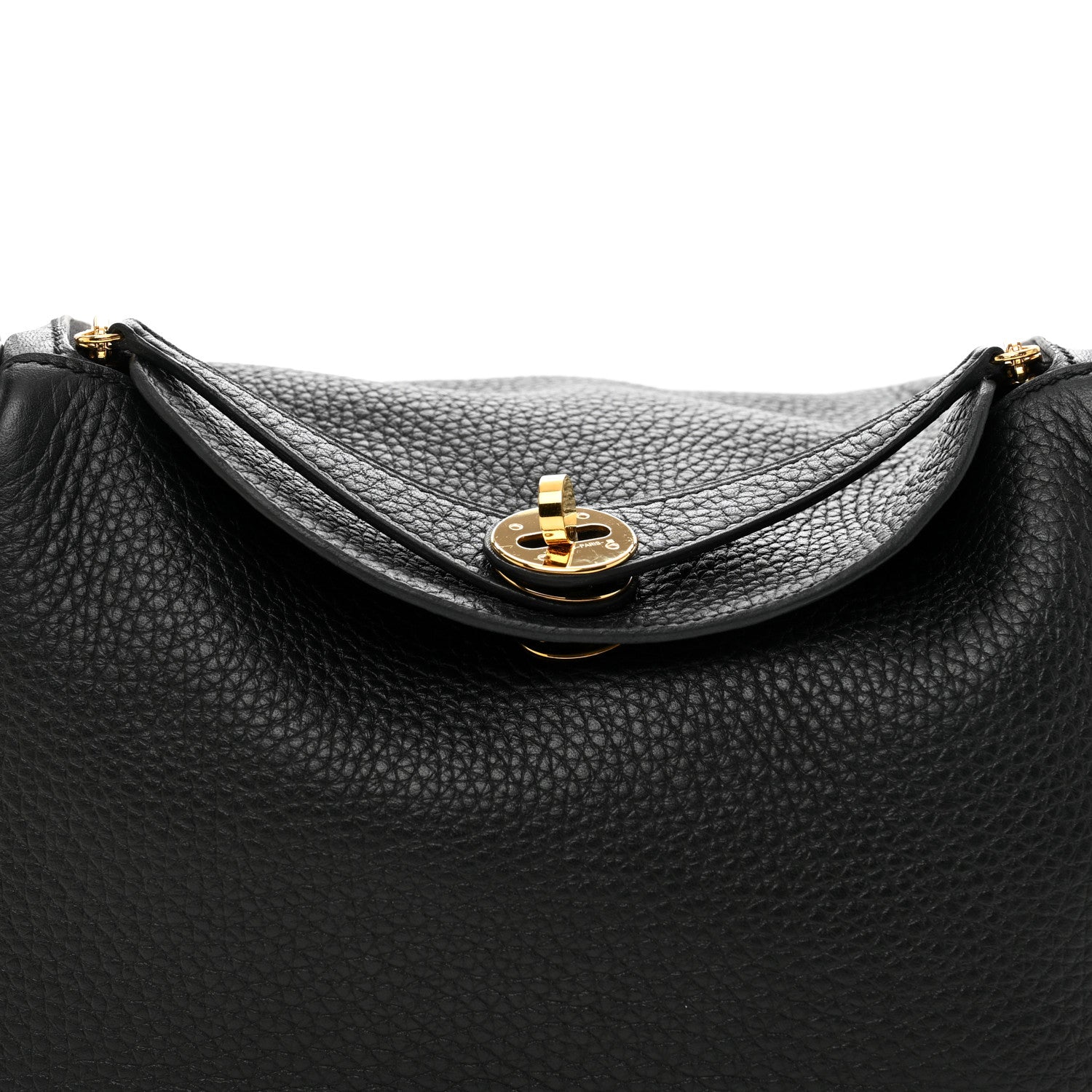 Hermes Taurillon Clemence Lindy 26 Black 5 of 11