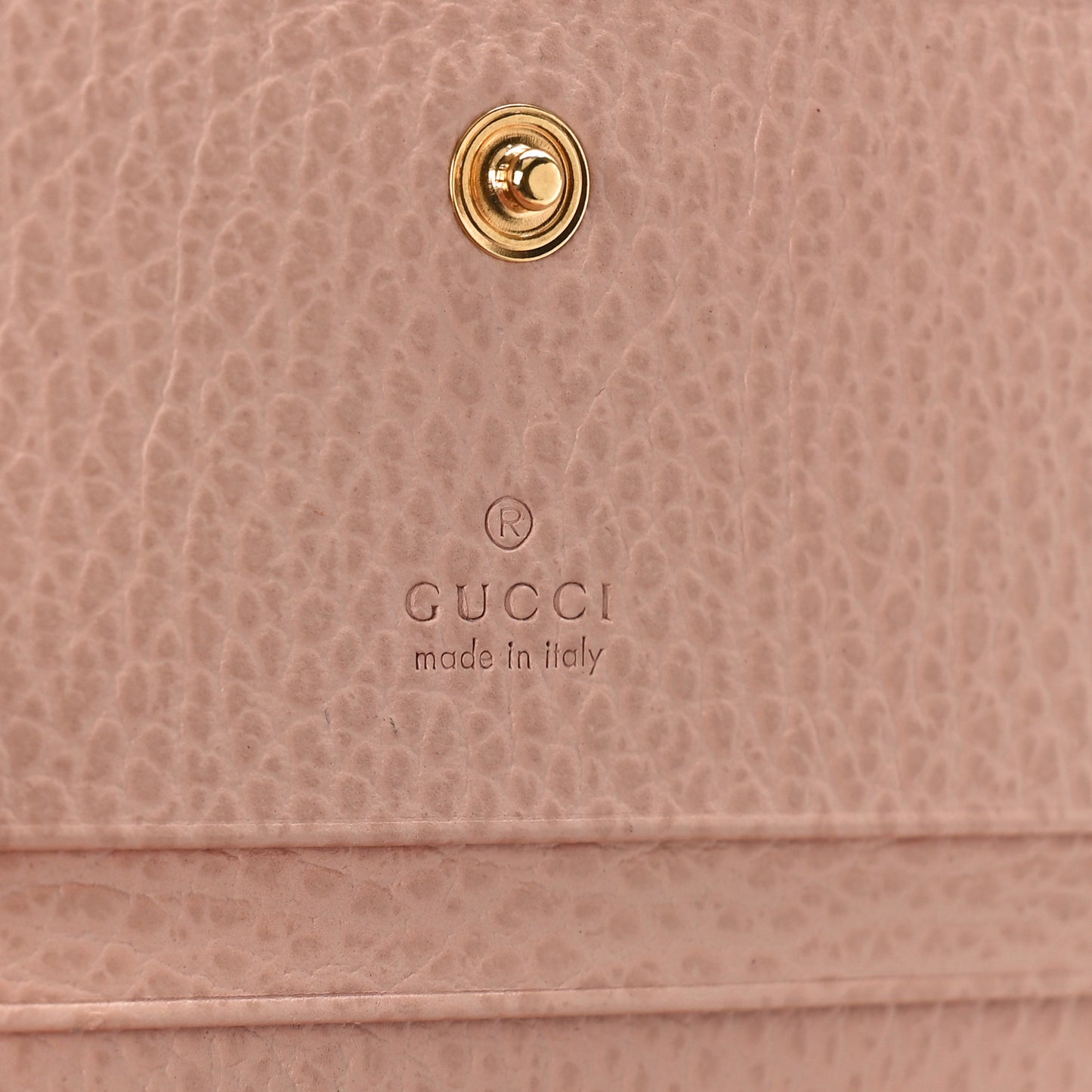Dollar Calfskin GG Supreme Monogram GG Marmont Card Case Perfect Pink Beige Mystic White