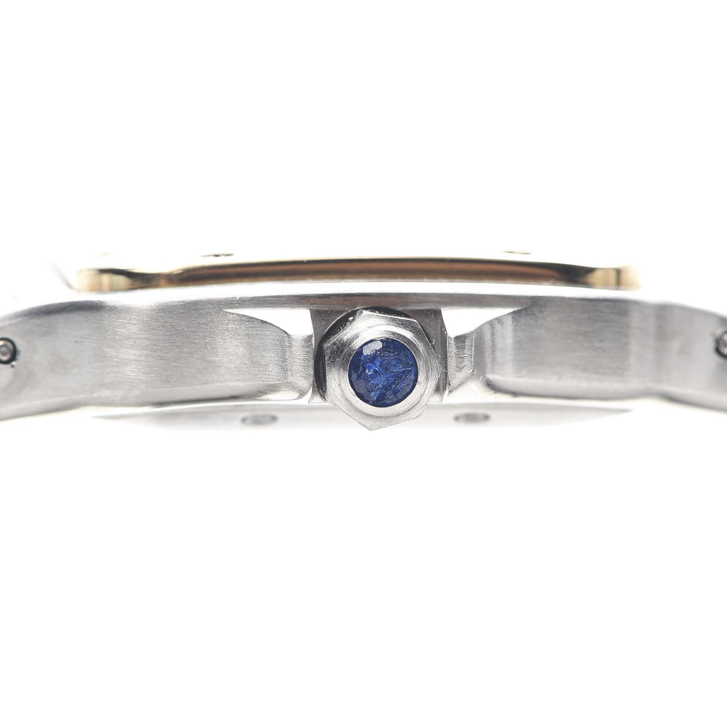 Stainless Steel 18K Yellow Gold 29mm Santos De Cartier Galbee Automatic Watch