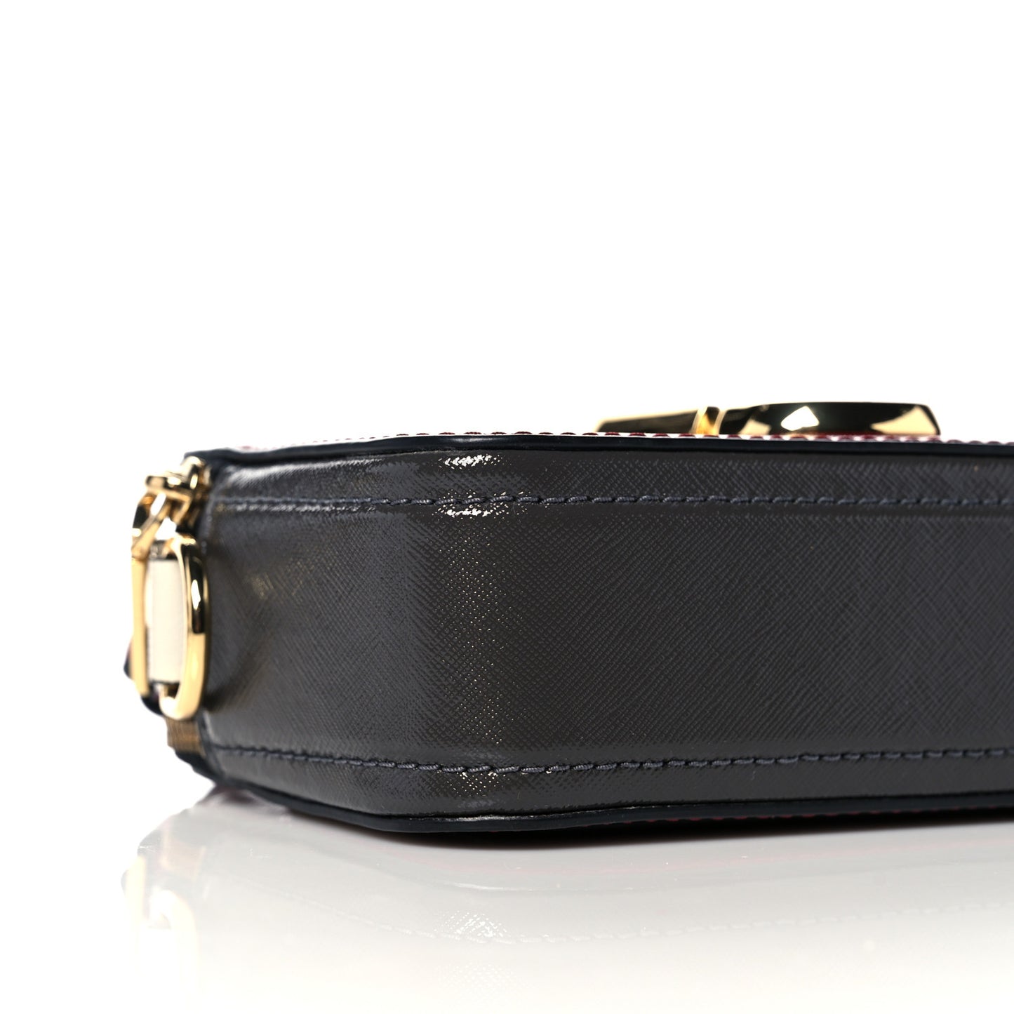 Saffiano Small Snapshot Camera Bag Red Multicolor