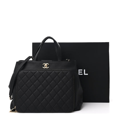 Chanel Caviar Quilted Large Business Affinity Shopping Bag Black 12 of 12