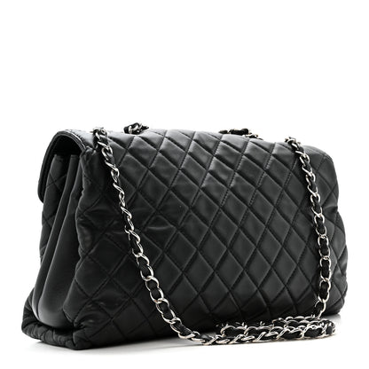 Chanel Lambskin Quilted Jumbo Chanel by 4 Flap Black 3 of 16