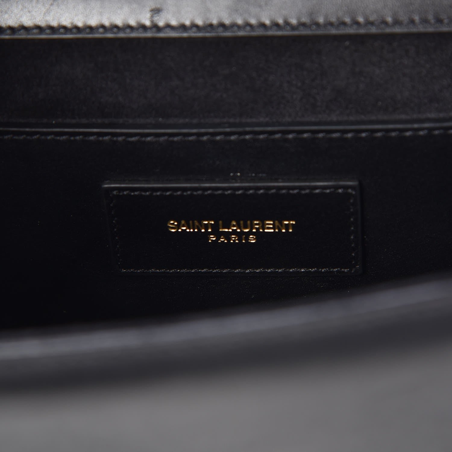 Saint Laurent Calfskin Classic Monogram Cassandre Clutch Black 7 of 7