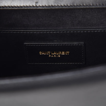 Saint Laurent Calfskin Classic Monogram Cassandre Clutch Black 7 of 7