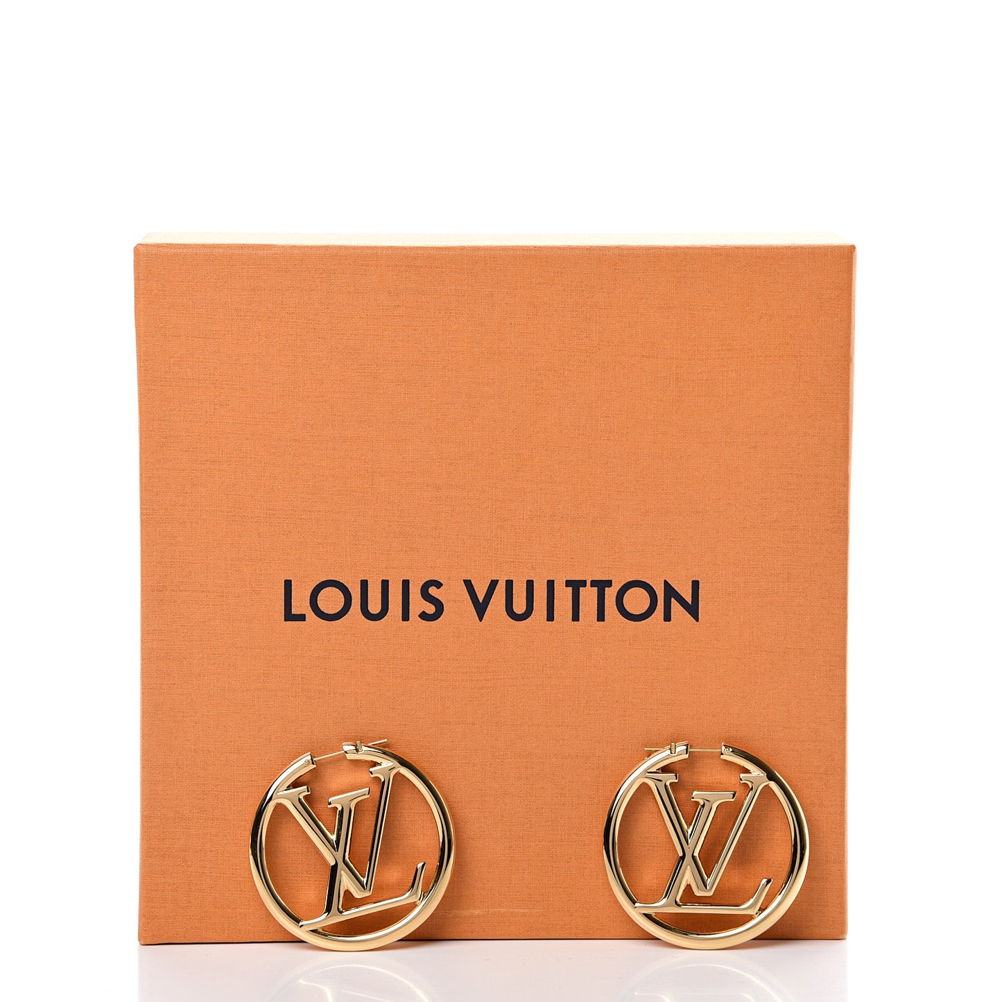 Metal Louise Hoop Earrings Gold