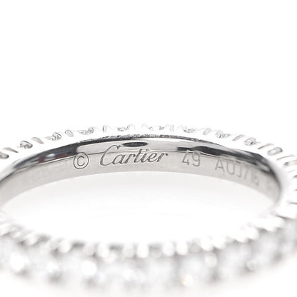 Cartier Platinum Diamond .98ct Eternity Ring 49 4.75 6 of 8