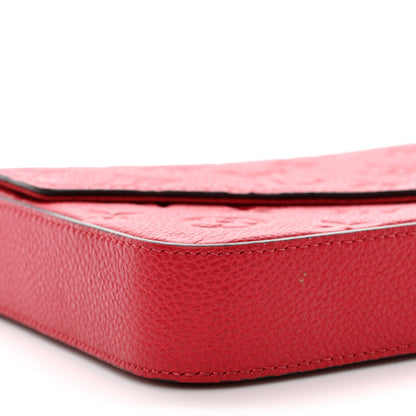 Louis Vuitton Empreinte Pochette Felicie Chain Wallet Cherry 11 of 15