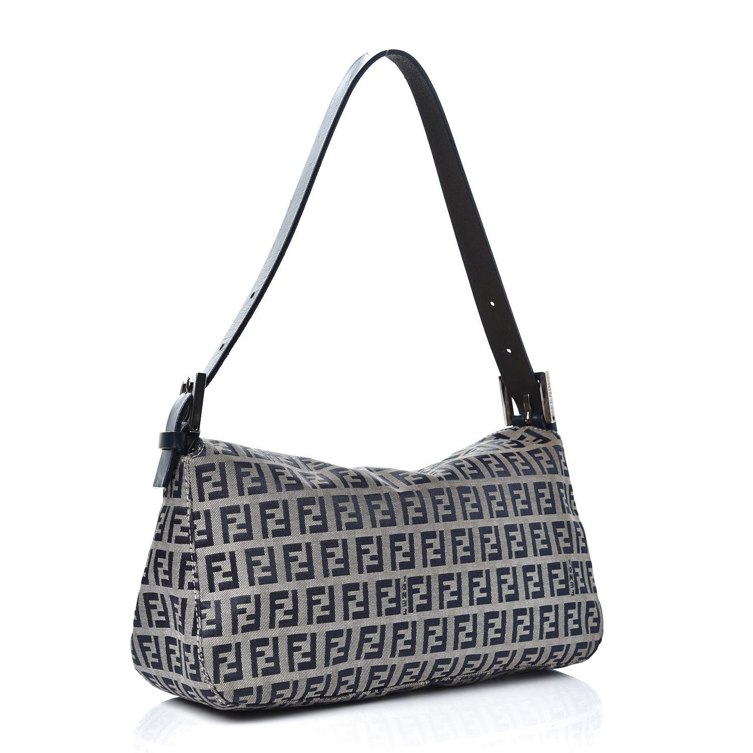 Fendi Zucchino Baguette Navy 2 of 10