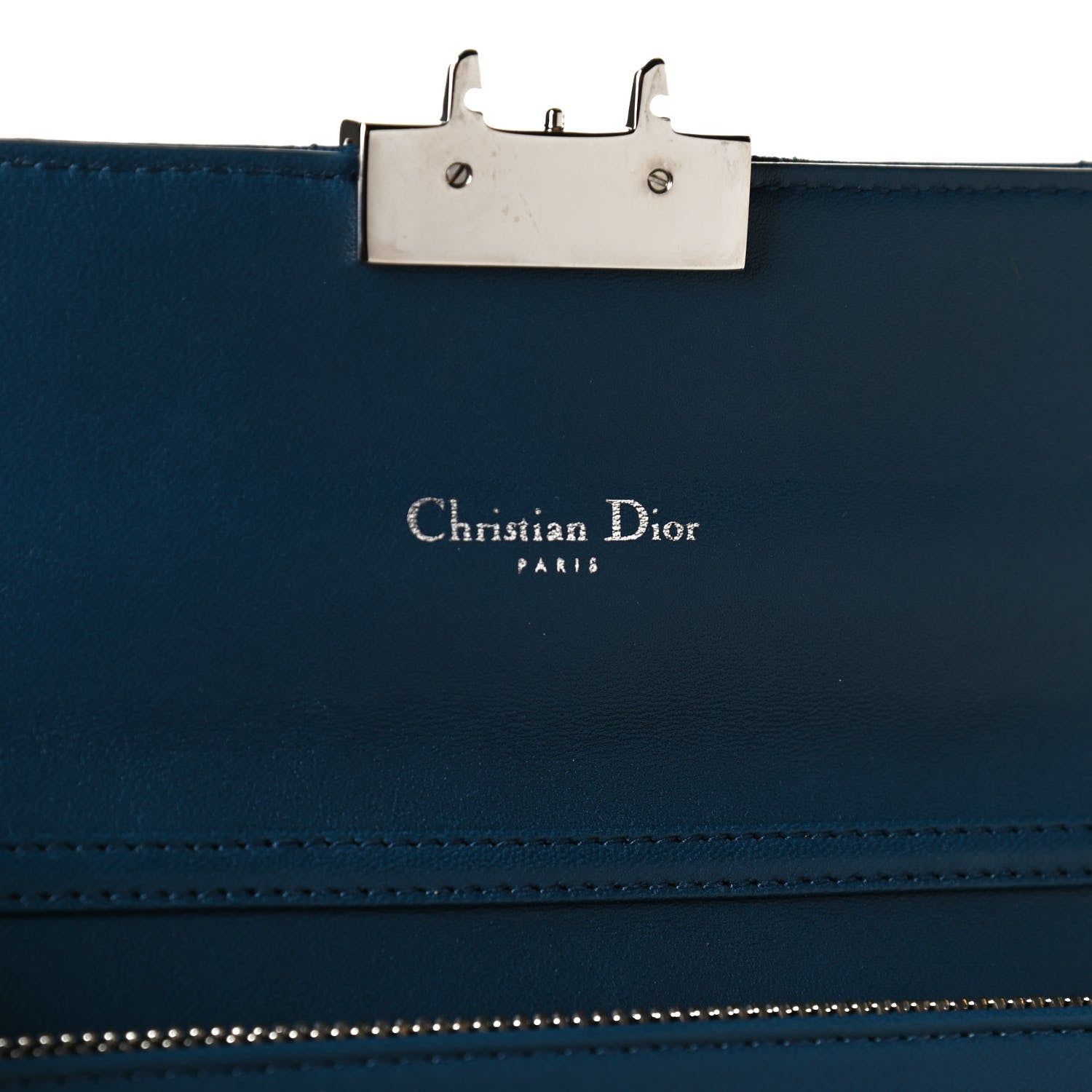 Christian Dior Lambskin Cannage Miss Dior Chain Wallet Navy 6 of 12