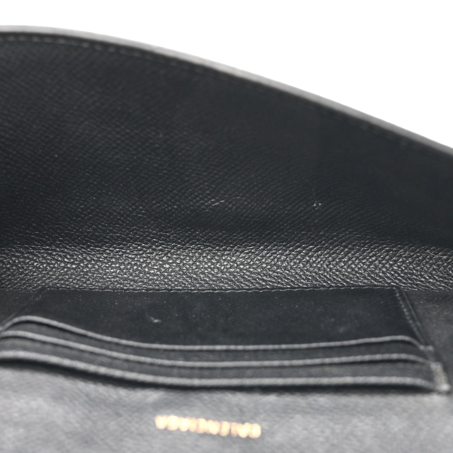 Signature Grained Calfskin Graffiti BB Chain Wallet Black Multicolor