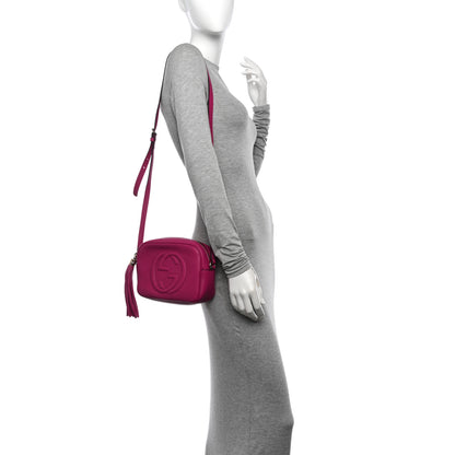 Gucci Pebbled Calfskin Small Soho Disco Bag Bright Bouganville 2 of 10