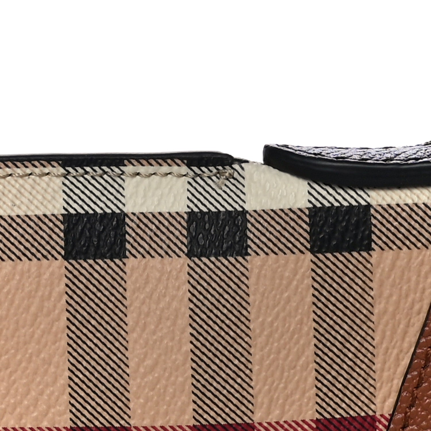 Burberry Haymarket Check Peyton Crossbody Clutch Bag Toffee 13 of 15