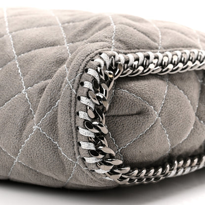 Stella McCartney Shaggy Deer Quilted Small Falabella Tote Light Grey 9 of 9