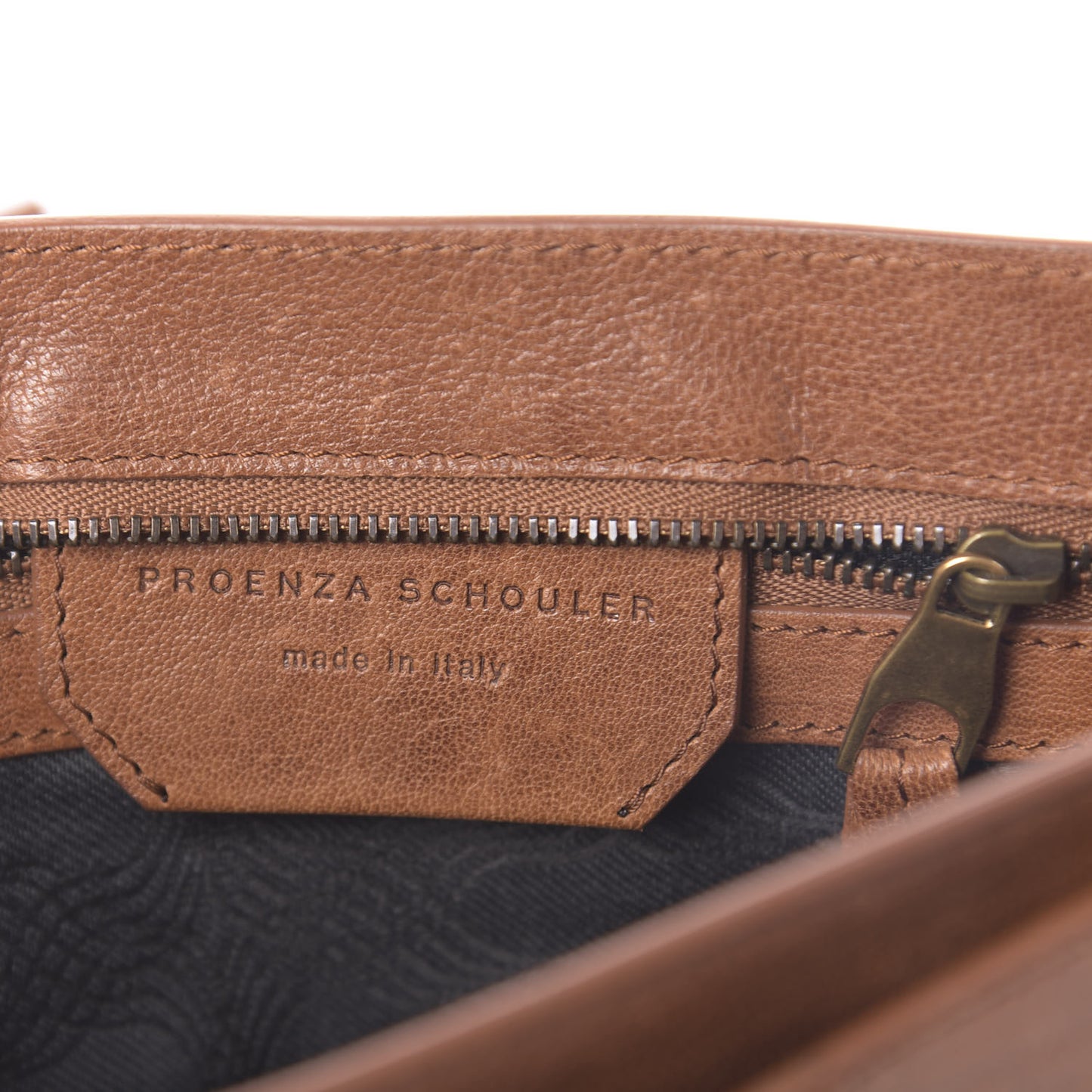 Lambskin PS1 Pochette Clutch Saddle