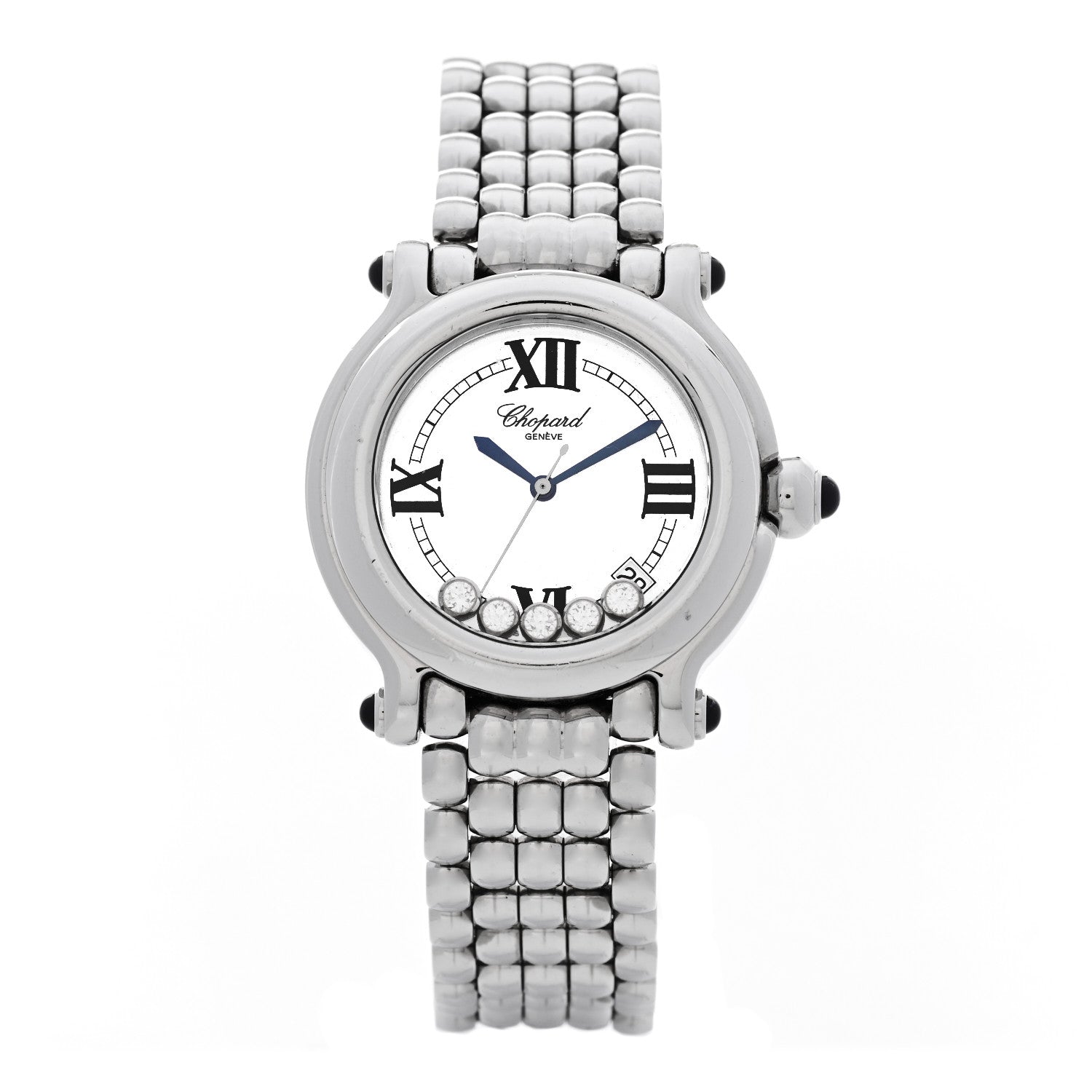 Chopard Stainless Steel 5 Diamond 38mm Happy Sport Quartz Watch 1 of 4