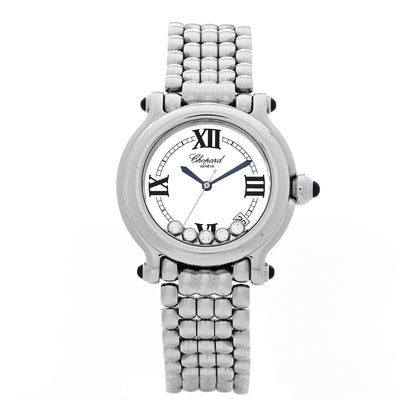 Chopard Stainless Steel 5 Diamond 38mm Happy Sport Quartz Watch 1 of 4